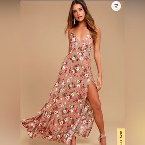Lulus floral maxi dress